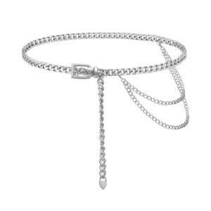 9788 Multilayer Chain Belt For Women Fashion Metal Waist Chunky Link